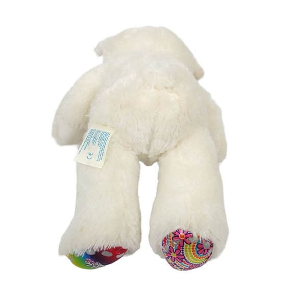 Build A Bear Workshop Twinkle Toes Bear Plush 17" Stuffed Toy Heart Peace Sign - Picture 9 of 11